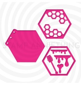 Stamp Anniething Honeycomb Mini Album - Builder Dies
