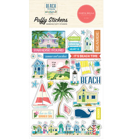 Carta Bella Born To Travel Puffy Stickers