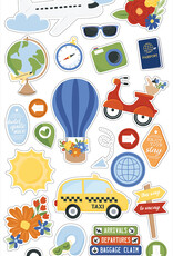 Echo Park Born To Travel - Chipboard Accents