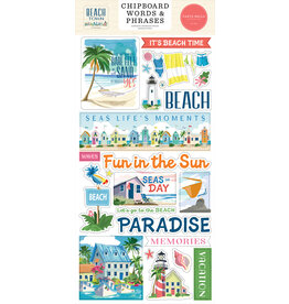 Carta Bella Beach Town 6x13 Chipboard Words & Phrases
