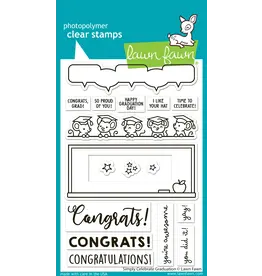 Lawn Fawn Simply Celebrate Graduation - Stamp and Lawn Cuts