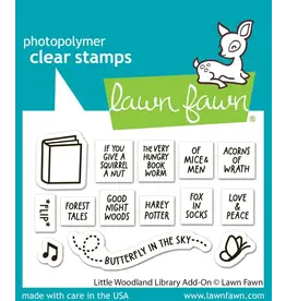 Lawn Fawn Little Woodland Library Add-On - Stamps