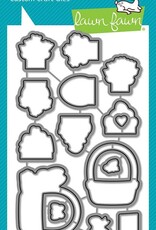 Lawn Fawn Spring Basket - Stamp, Lawn Cuts and Coloring Stencils