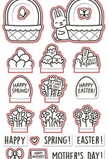 Lawn Fawn Spring Basket - Stamp, Lawn Cuts and Coloring Stencils