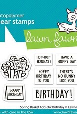 Lawn Fawn Spring Basket Add-On: Birthday Stamp, Lawn Cuts and Coloring Stencils