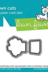Lawn Fawn Spring Basket Add-On - Birthday Stamps, Lawn Cuts and Coloring Stencils