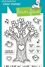 Lawn Fawn Heart Tree - Stamps and Coloring Stencils