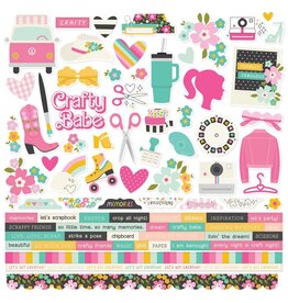 Simple Stories Crafty Babe - 12x12 Cardstock Stickers