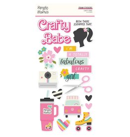 Simple Stories Crafty Babe - Foam Stickers