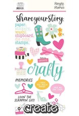 Simple Stories Crafty Babe - Foam Stickers