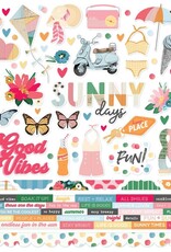 Simple Stories Sunny Days - 12X12 Cardstock Stickers