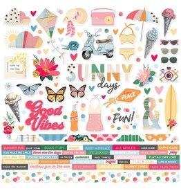 Simple Stories Sunny Days - 12X12 Cardstock Stickers