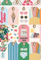 Simple Stories Sunny Days - Tag Elements 12x12 Pattern Paper