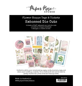 Paper Rose STUDIO Flower Shoppe Embossed Basic Tag Die Cuts