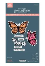 Spellbinders Betterpress Butterfly Silhouettes Plate and Dies