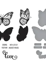 Spellbinders Betterpress Butterfly Silhouettes Plate and Dies