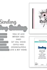 Spellbinders Sending Smiles Sentiments Stamp and Dies
