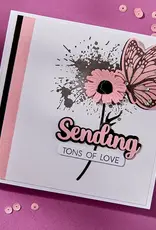 Spellbinders Sending Smiles Sentiments Stamp and Dies