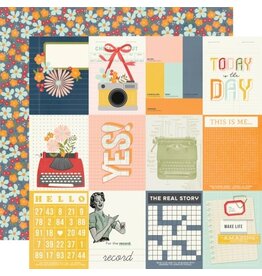 Simple Stories For the Record - 3x4 Elements - 12x12 Pattern Paper