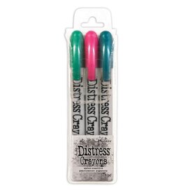 Tim Holtz - Ranger Distress Crayon Pearl Holiday Set 4
