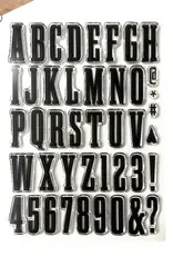 Elizabeth Craft Designs Bold Alphabet -Stamps