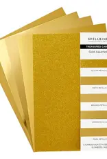 Spellbinders Gold Assortment Treasured Cardstock 8 1/2"x11" - 15 pack