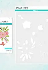 Spellbinders Hello Blooms Stencil & Die Set
