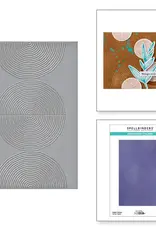 Spellbinders Embossing Folder - Lined Circles by Dina Wakley