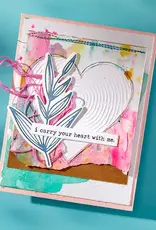 Spellbinders Embossing Folder - Lined Circles by Dina Wakley