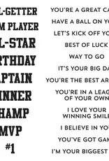 Spellbinders All Star Sentiments - Stamp