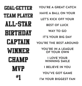 Spellbinders All Star Sentiments - Stamps