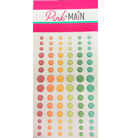 Pink & Main Summer Fruits Glitter Enamel Dots