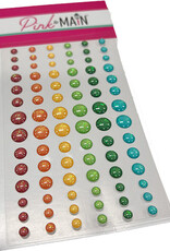 Pink & Main Floral Hearts Glitter Enamel Dots