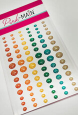 Pink & Main Floral Pumpkin Glitter Enamel Dots