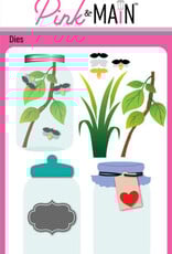Pink & Main Jar with Lids and Labels - Die