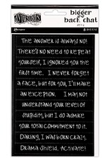 Ranger Dylusions Back Chat Stickers - Black 4