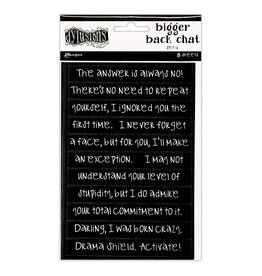 Ranger Dylusions Back Chat Stickers - Black 4