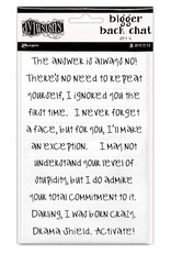 Ranger Dylusions Back Chat Stickers - White 4