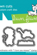 Lawn Fawn I love you Mower - Stamp & Die