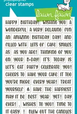 Lawn Fawn Henry's Build A Sentiment - Birthday