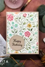 Gina K. Designs Tangled Garden Background - Stamp
