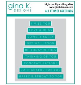 Gina K. Designs All at Once Greetings - Die