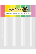 Waffle Flower Two-Step Mixed Stripes - Stencil