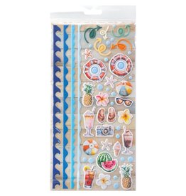 49 AND MARKET Beach Vibes- Puffy Stickers