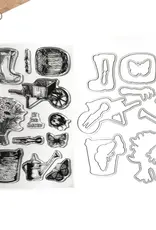 Elizabeth Craft Designs Garden Of Love - Stamps and  Dies