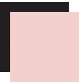 Carta Bella Coffee Shop Pink/Black - 12x12 Solid Paper