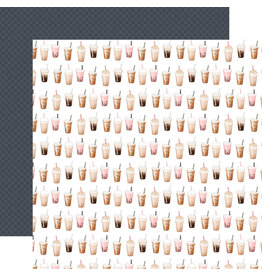 Carta Bella Coffee Shop Caffeine and Kindness - 12x12 Pattern Paper