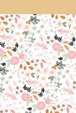 Carta Bella Coffee Shop Fun Drink Floral - 12x12 Pattern Paper