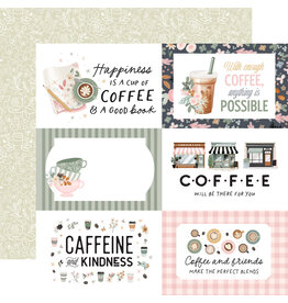 Carta Bella Coffee Shop 6x4 Journaling Cards - 12x12 Pattern Paper