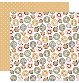 Carta Bella Coffee Shop Lovely Lattes - 12x12 Pattern Paper